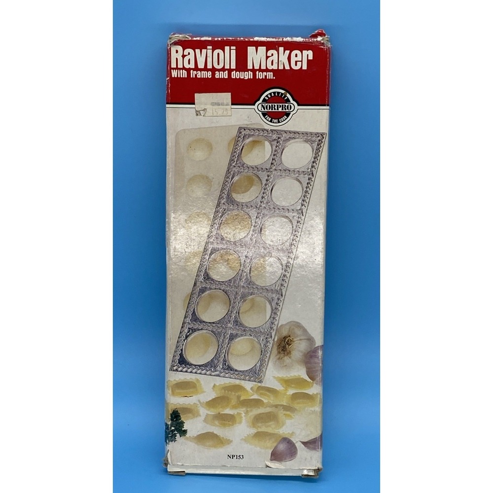 Vintage Norpro Ravioli Maker #153 MAKES 12 AT A TIME‎ Easy To Use